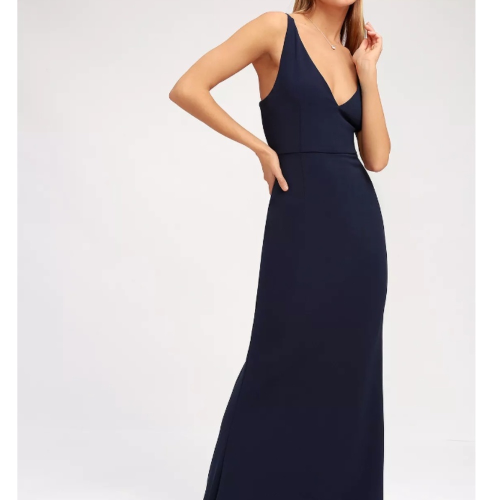 Lulus Sexy Navy Blue Maxi Dress